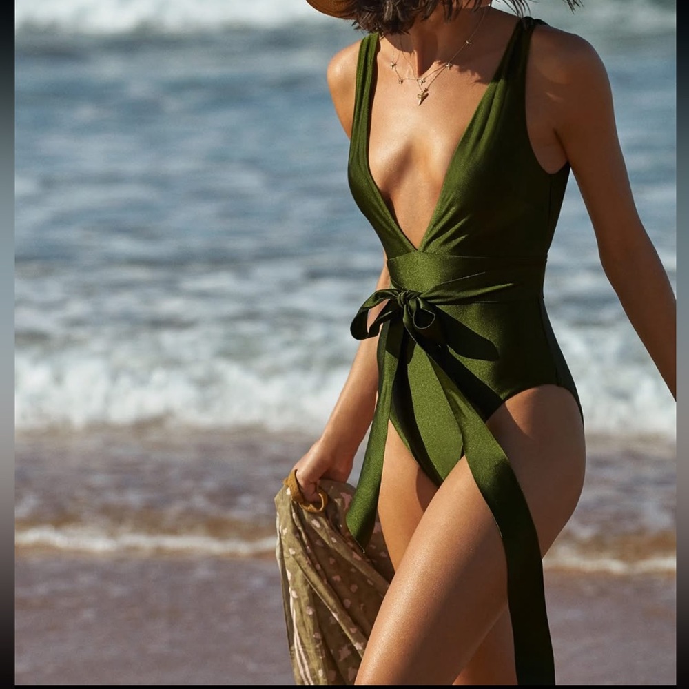 Zimmermann Olive Green Swimsuit